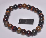 MIXED TIGER EYE CRYSTAL BRACELET J255