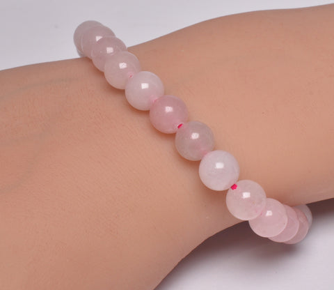 ROSE QUARTZ CRYSTAL BRACELET J257