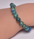 AZURITE POLISHED CRYSTAL BRACELET J263