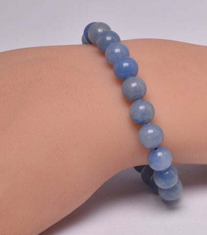 BLUE AVENTURINE POLISHED CRYSTAL BRACELET J271