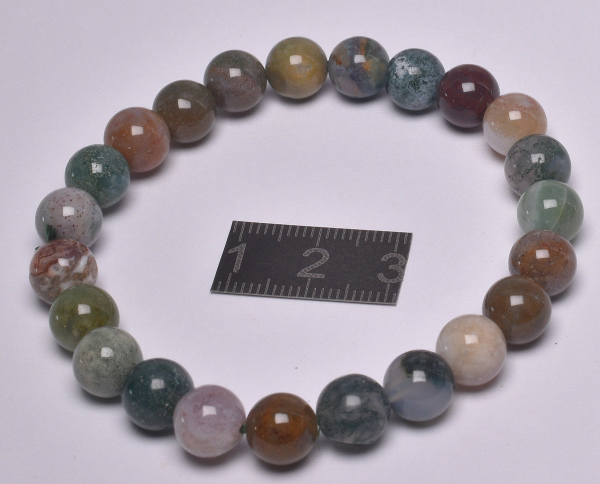 BLOODSTONE POLISHED CRYSTAL BRACELET J272