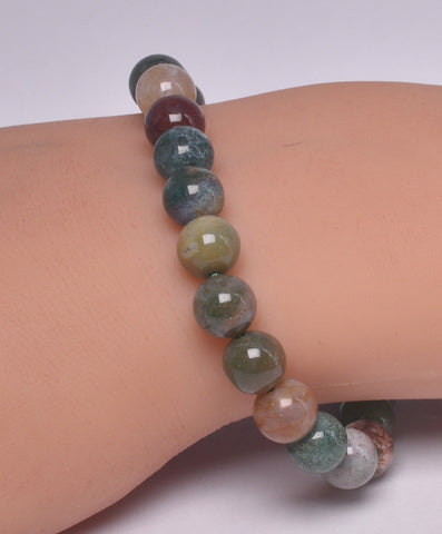 BLOODSTONE POLISHED CRYSTAL BRACELET J272