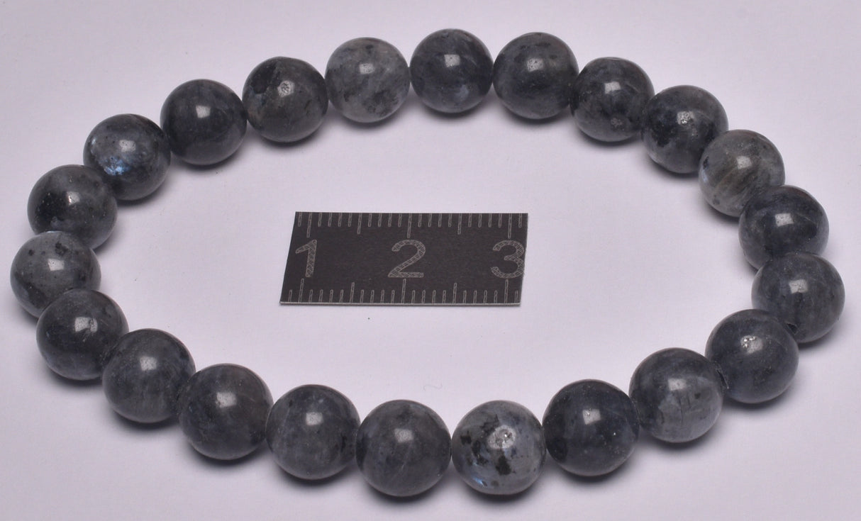 LARVIKITE POLISHED CRYSTAL BRACELET J276