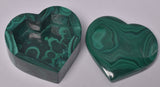 MALACHITE HEART TRINKET BOX P1082