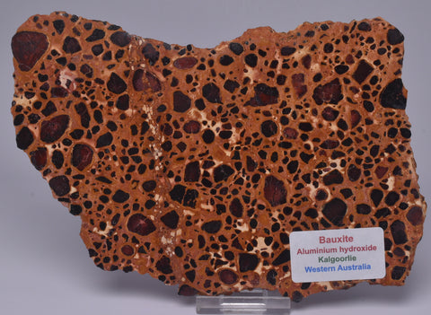 BAUXITE, Aluminium Hydroxide, Polished Slice, Kalgoorlie WA S195