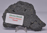 OLIVINE BASALT SLICE, KILAUEA VOLCANO, HAWAII S441