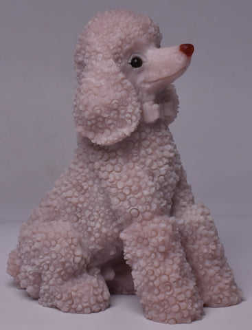 PINK OPAL POODLE CARVING P744