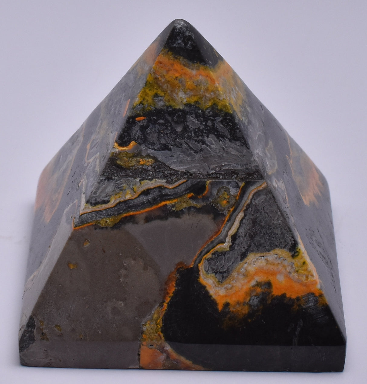 BUMBLEBEE JASPER CRYSTAL PYRAMID CARVING 5 CM P754