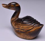 TIGER EYE CRYSTAL CARVED DUCK P408