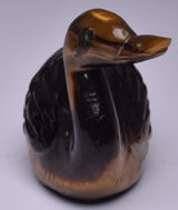 TIGER EYE CRYSTAL CARVED DUCK P408