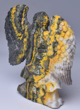 BUMBLEBEE JASPER ANGEL CARVING P571