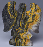 BUMBLEBEE JASPER ANGEL CARVING P571