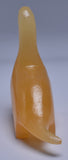 ORANGE CALCITE CRYSTAL DINOSAUR CARVING P512