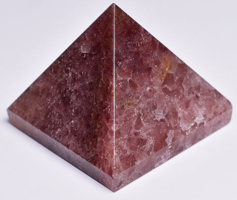 STRAWBERRY QUARTZ CRYSTAL PYRAMID 5 cm P204