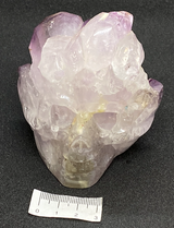 UNIQUE AMETHYST CLUSTER SKULL P438