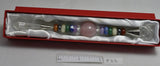 CHAKRA CRYSTAL WAND WITH ROSE QUARTZ AND CLEAR QUARTZ (P23)