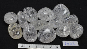 Crackled Quartz Crystal Tumbles 200 grams P401